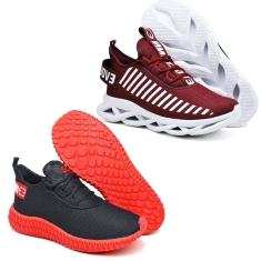 Kit 2 Tênis Caminhada Respiravel Confortavel Ultra Leve-Feminino