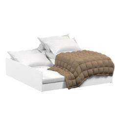 Cama Matrix 3 em 1 Quarto Solteiro com Auxiliar e Casal - TEBARROT, Br