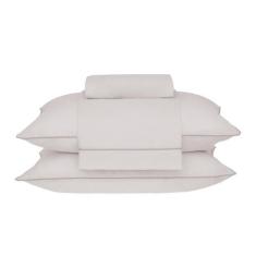 Jogo de Cama King 180 Fios Buddemeyer Basic Percalle 04 Peças, Bege Pe