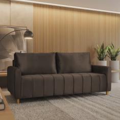 Sofá Amelie 3 Lugares em Suede Yescasa