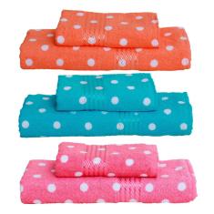 Jogo de Toalhas 2 peças Banho e Rosto 100% Algodão Felpuda Dohler Prisma