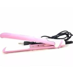 Mini Chapinha Prancha Cabelo Alisamento 17cm Bivolt Rosa