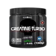 Creatina Mono-hidratada Black Skull Creatine Turbo - em Pó 150g Limão,