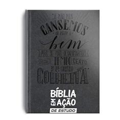 Bíblia em ação de estudo - Versão mensagem - Luxo cinza