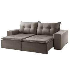 Sofá 4 Lugares Retrátil Reclinável 2,90m Invictus Móveis Mix