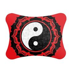 Moldura de quebra-cabeça com oito diagramas China Taichi Decoração de imagem Enfeite de jogo de quebra-cabeça