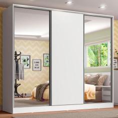 Guarda Roupa Infantil 100% MDF Madesa Logan 3 Portas de Correr com Esp