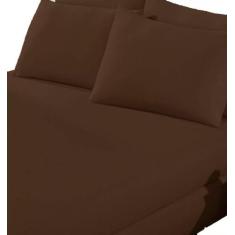 Jogo De Lençol Solteiro Liso 2Pçs C/ Elástico Várias Cores - Doce Lar 