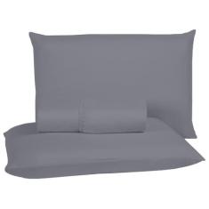 Jogo de Lençol King 03 peças 400 Fios Aveludado Cama Box - NARA CONFEC