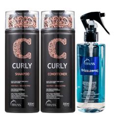 Kit TRUSS Frizz Zero Curly (3 Produtos)