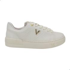 Tênis Feminino Casual Via Marte Dourado Off White