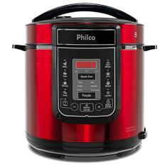 Panela de pressão, Digital inox red ppp01, 6L, Vermelho, 220v, Philco