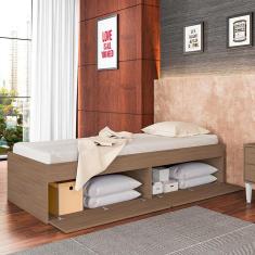 Cama Quarto De Solteiro Com 4 Portas Tókio 80 - Montana