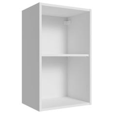 Armário Aéreo 40 cm com 2 Nichos Abertos para Cozinha Madesa Lux, Glamy, Agata, Stella - Branco