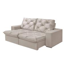 Sofá 3 Lugares Retrátil e Reclinável Martins M-176 Veludo