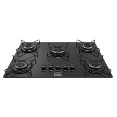 Cooktop 5 Bocas Atalanta à Gás Bivolt Realce Preto