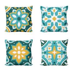 Capas De Almofadas Azulejo Português Decorativas Para Sofá - Novadecor