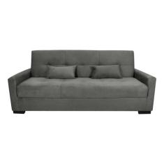 Sofá Cama Lavínia 3 Lugares 203cm Cinza Matrix, Cinza, 3