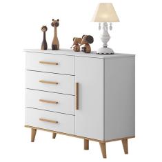 Cômoda Infantil Ludmila Branco Bétula – Carolina