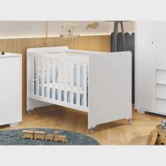 Berço 4 em 1 Estilo Clássico Evolution Branco Fosco