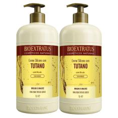 Kit 2 Cremes Para Pentear Bio Extratus Silicone Com Tutano 1L