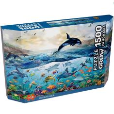 Quebra-cabeça 1500 Peças Panorama Oceano Azul - Grow