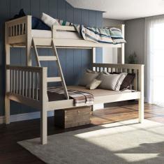 Beliche com Cama de Casal Branco Lavado com Cama de Casal - Saraiva