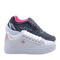 Kit Tênis Casual e Tênis Esportivo Feminino Caminhada Academia Passeio-Feminino