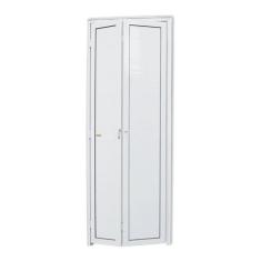 Porta de Alumínio Camarão 210x60cm Brilhante Linha 25 Brimak Abertura 