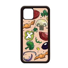 Pizza Tomate Foods Peppers Cebola para iPhone 11 Pro Max Capa para Apple Mobile Case