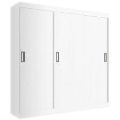Guarda Roupa Lisboa Casal 3 Portas 2 Gavetas Evidencia Cor Branco