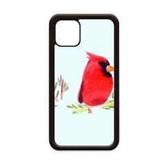 Capa vermelha Bird Animal Magpie para iPhone 12 Pro Max para Apple Mini Mobile Case Shell