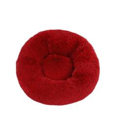 KAIJIE Cama de cachorro para cães extra – Cama lavável para animais de estimação, antiderrapante, redonda, fofa, de pelúcia, para cães de 50 cm de diâmetro