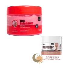 Creme Clareador Facial + Esfoliante Morango Corpo E Rosto - Bio Soft