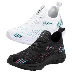 Kit 2 Pares Tênis Vili Feminino para Caminhada Academia-Masculino