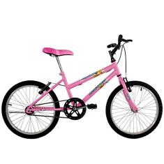 Bicicleta Infantil Feminina Aro 20 Mila Rosa com guidão MTB - Dalannio Bike