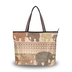 Bolsa de ombro feminina My Daily com elefante étnico africano tribal, Multi, Large