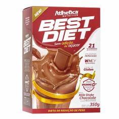 Shake Best Diet Chocolate Zero Glúten e Açúcar com 350g Atlhetica 350g