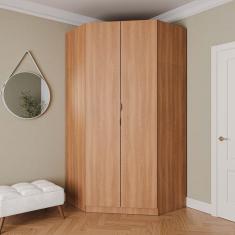 Guarda Roupa de Canto Closet Modular Hera com 6 Prateleiras CabeCasa MadeiraMadeira Louro