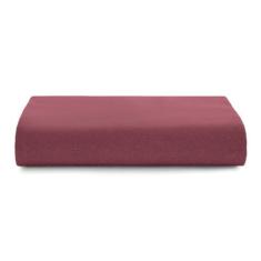Lençol com Elástico Solteiro Malha Fio Penteado 100% Algodão - Vinho - Altenburg 