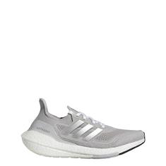 adidas Tênis de corrida feminino Ultraboost 21, Cinza maciço/prata metálico/claro, 36