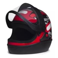 Capacete San Marino Grafic Vermelho, Vermelho, 56