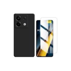 Capa Veludo + Pel. Hidrogel Compatível Para Xiaomi Poco X6 - DB, Verde