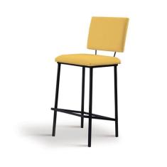 Banqueta Marcele Linho Amarelo Daf Mobiliário