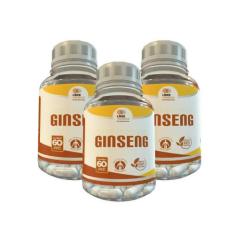 Ginseng - 60 Caps 500Mg Kit Com - 3 Potes - Lider Vendas