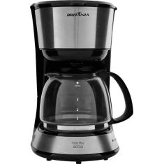 Cafeteira Eletrica Britania BCF36I Inox Plus 750 Watts 110V/60HZ Preto
