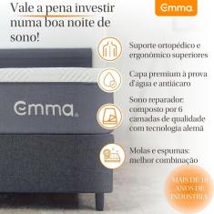 Colchão King Emma Premium Hybrid 193x203cm