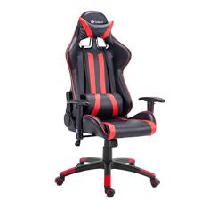 Cadeira Gamer Pro Reclinável Base Giratória Gallant Preto/vermelho