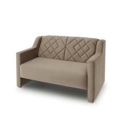 Sofá Ios 2 Lugares 120 cm Bege Estofama