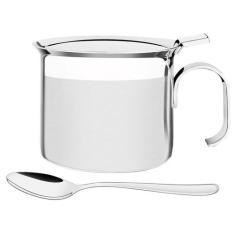 Açucareiro Tramontina Buena com Alça em Aço Inox com Colher Detalhe Br